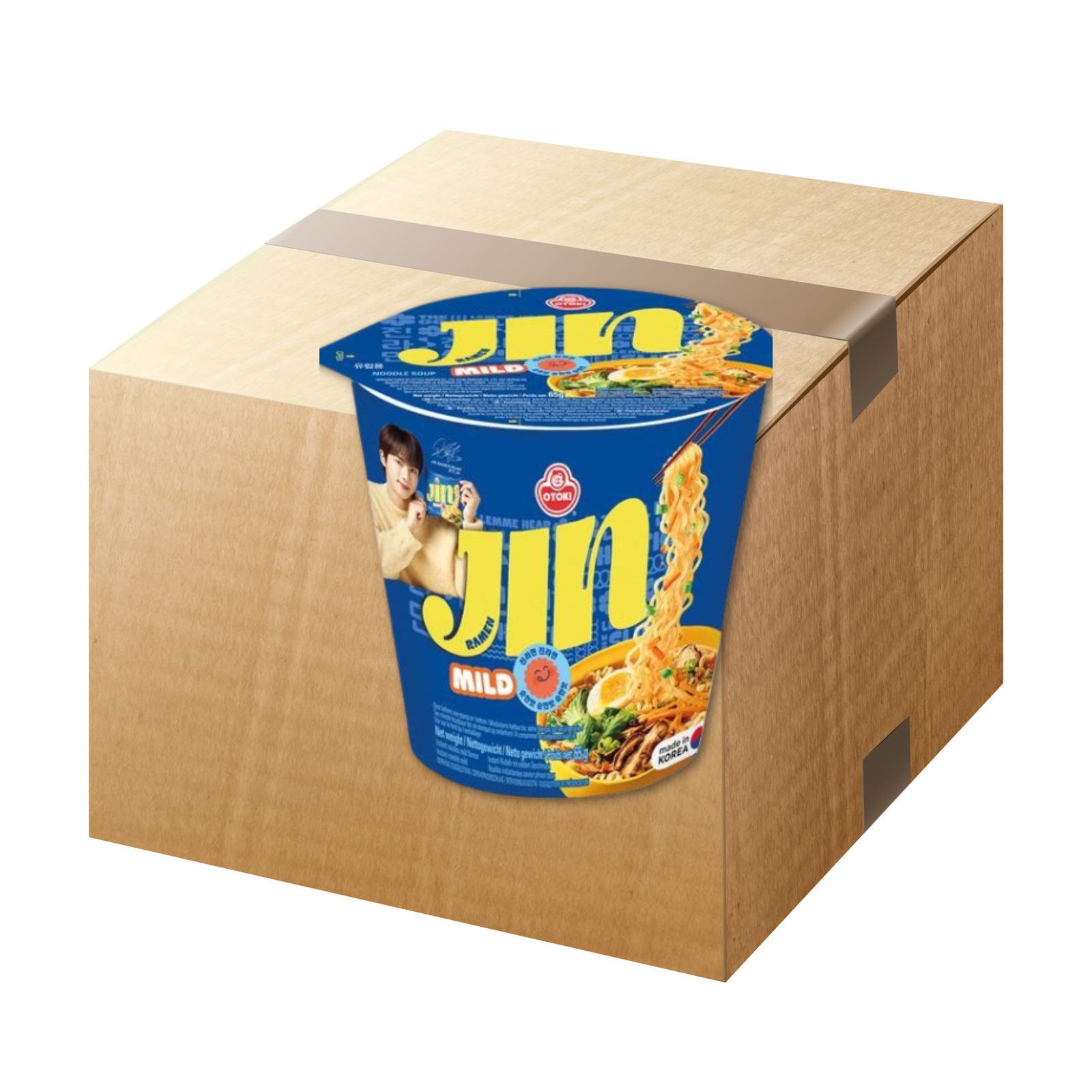 6er-Box Jin Cup Ramyun (Ramen) mild 65g von Ottogi