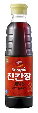 Jin Sojasauce S 500ml von Sempio – Perfekt für Umami-Geschmack in veganen & Fleischgerichten