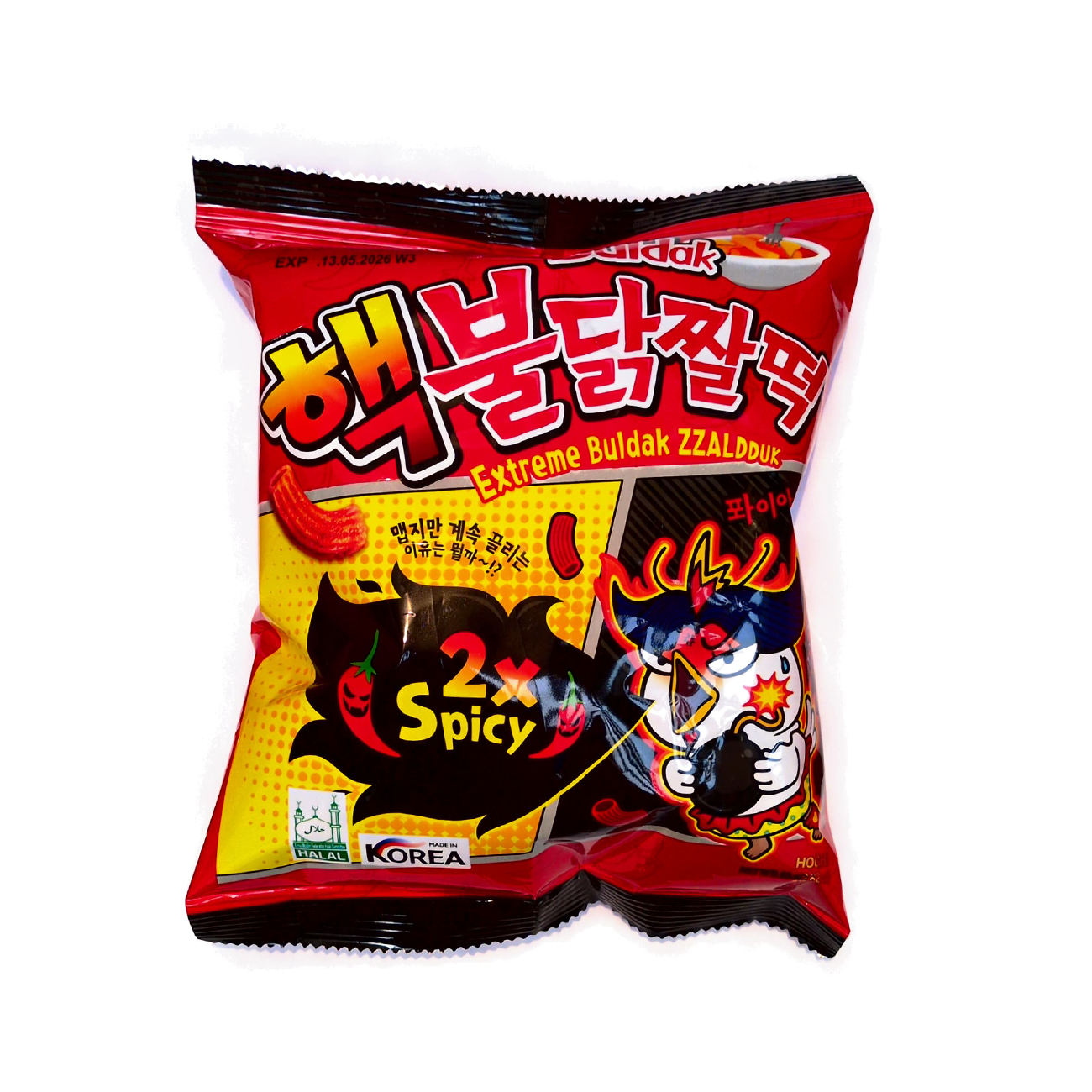 ZZAL DDUCK SNACK 80g 2x Spicy von Samyang
