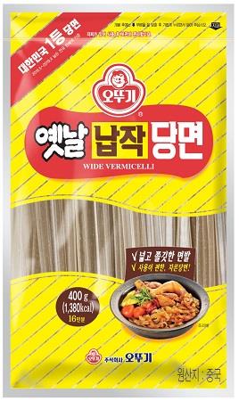 Ottogi Flache Glasnudeln für Japchae 400g von Ottogi- Süsskartoffelstärke Nudeln