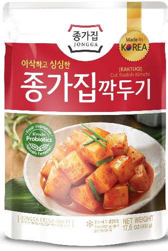 Rettich (Kkakdugi) Kimchi 500g von Jonggajib