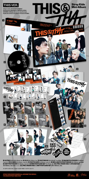 Stray Kids - 10th Mini Album THIS & THAT (THIS VER. / THAT VER.) Random