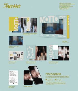 ITZY-12th Mini Album Motto (POCAALBUM Ver.) (A ver. / B ver.) Random