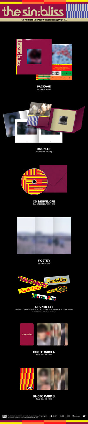 [Album] Enhypen - 8e Mini-Album [THE SIN : BLISS] (Ver. TAKE 1 / Ver. TAKE 2 / Ver. TAKE 3 / Ver. TAKE 4)
