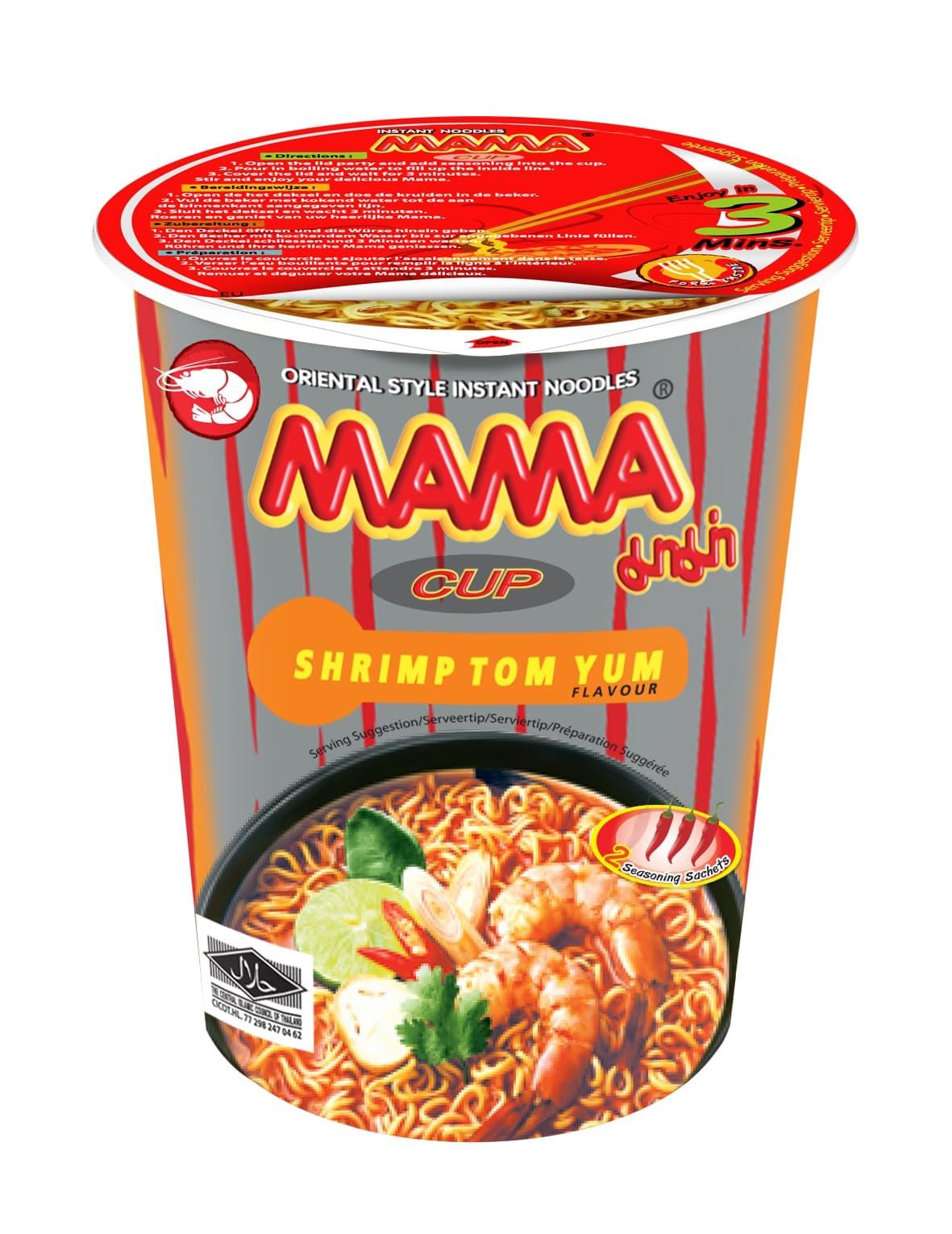 Instantnudelsuppe Shrimp Tom Yum Cup 70g von MAMA