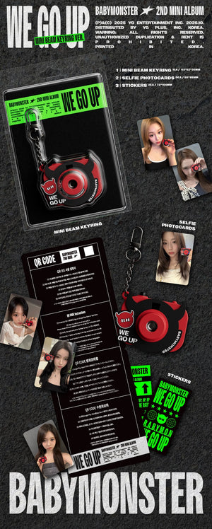 BABYMONSTER - 2nd Mini Album WE GO UP (MINI BEAM KEYRING Ver.)