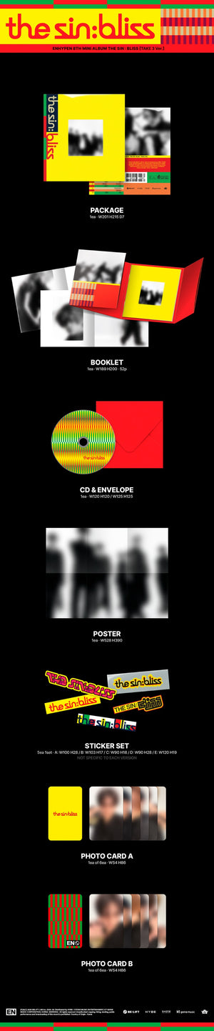 [Album] Enhypen - 8e Mini-Album [THE SIN : BLISS] (Ver. TAKE 1 / Ver. TAKE 2 / Ver. TAKE 3 / Ver. TAKE 4)