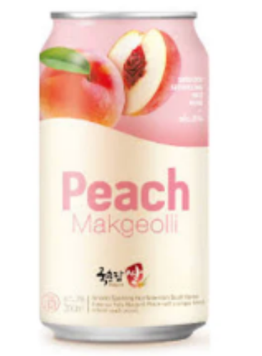 Makkoli Reisbier mit Pfirsichgeschmack 3% 350ml von Kooksoondang