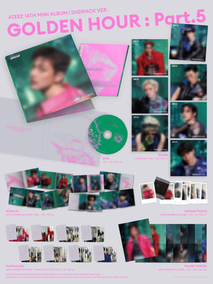 ATEEZ - 14e mini-album GOLDEN HOUR : Part.5 (version DIGIPACK) aléatoire