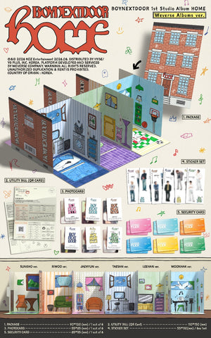 BOYNEXTDOOR-1st Studio Album HOME (Weverse Albums Ver.)