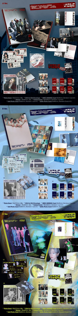 P1Harmony-9e mini-album [UNIQUE] (Photobook Ver.) (A Ver. / B Ver. / C Ver.) Aléatoire