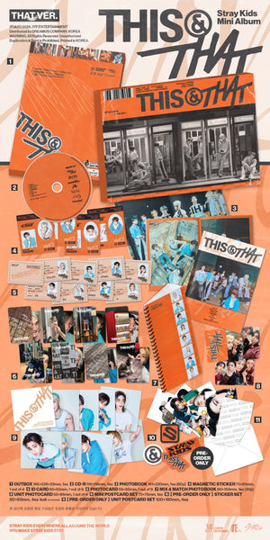 Stray Kids - 10th Mini Album THIS & THAT (THIS VER. / THAT VER.) Random