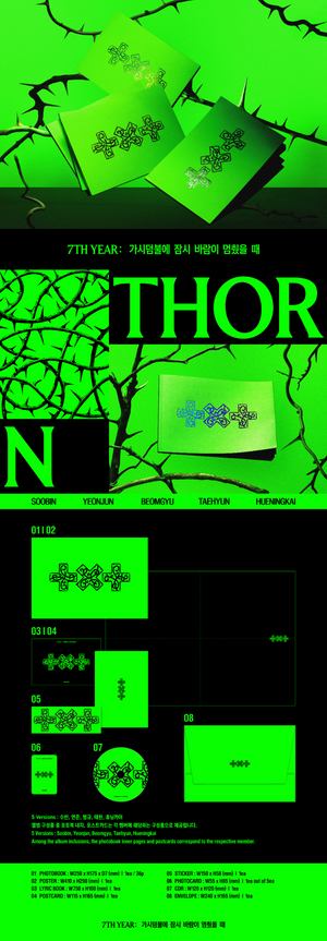 TOMORROW X TOGETHER 8e mini-album [7TH YEAR : WHEN THE WIND PAUSED AMONG THE THORNS] (THORN Ver.)