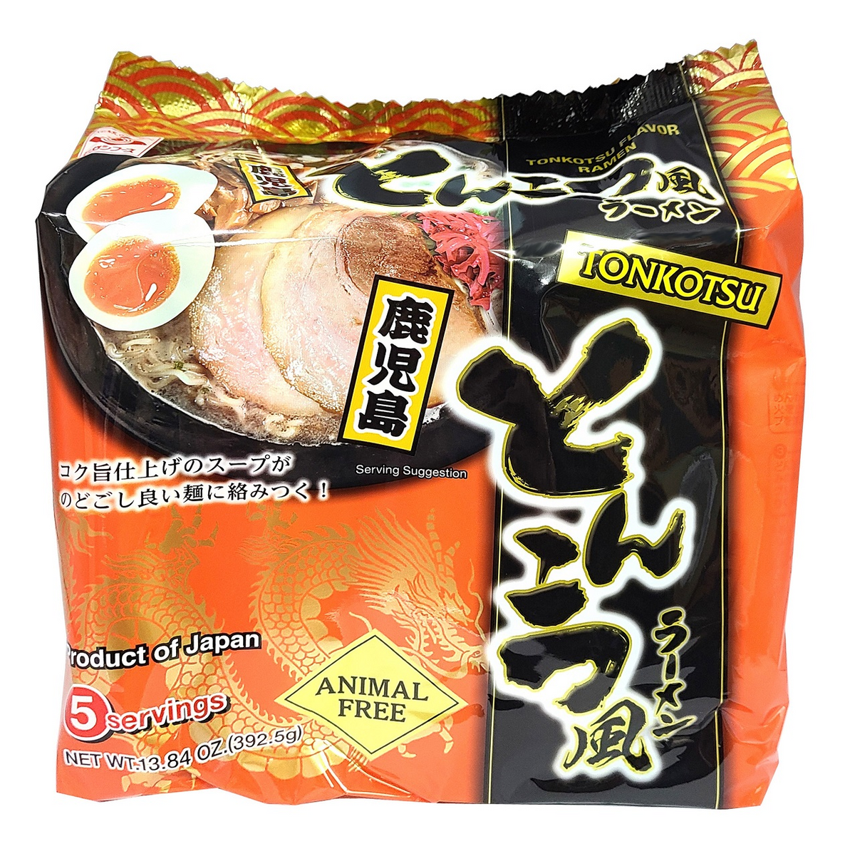 Tonkotsu-Fu Kagoshima Ramen 5x78.50g mit Gewürzmischung von Higashimaru