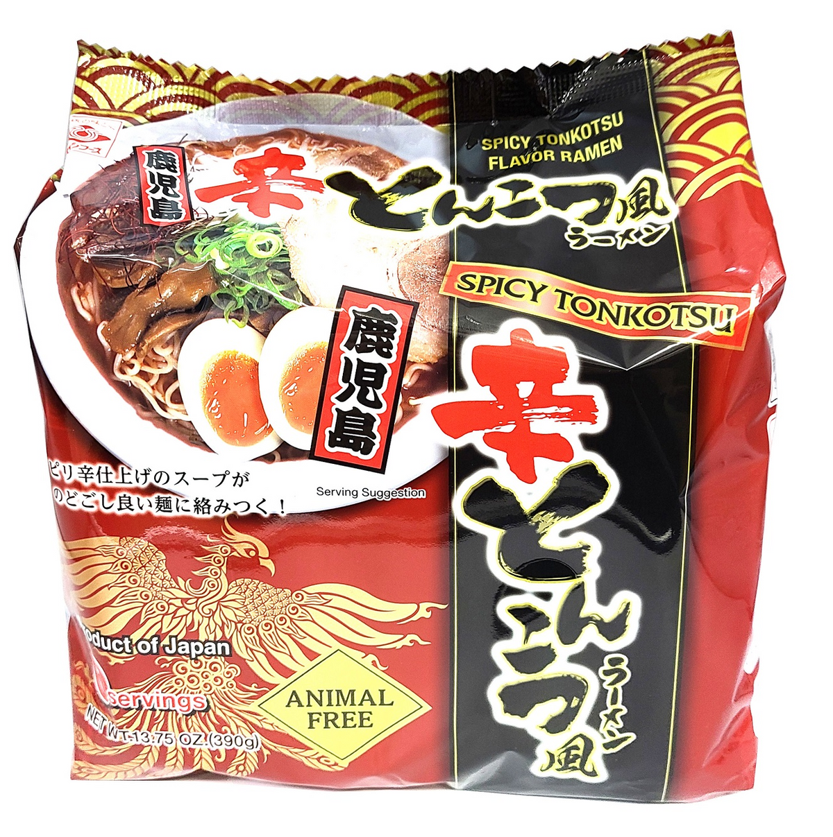 Kara Tonkotsu-Fu Kagoshima Ramen 5x78g von Higashimaru