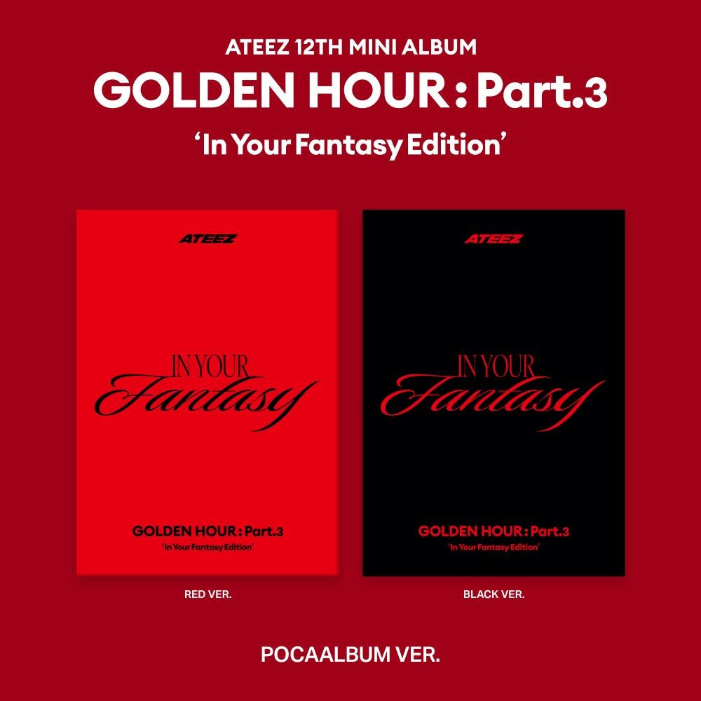 ATEEZ - 12th Mini Album [GOLDEN HOUR: Part.3 'In Your Fantasy Edition'] (POCAALBUM) Album Random