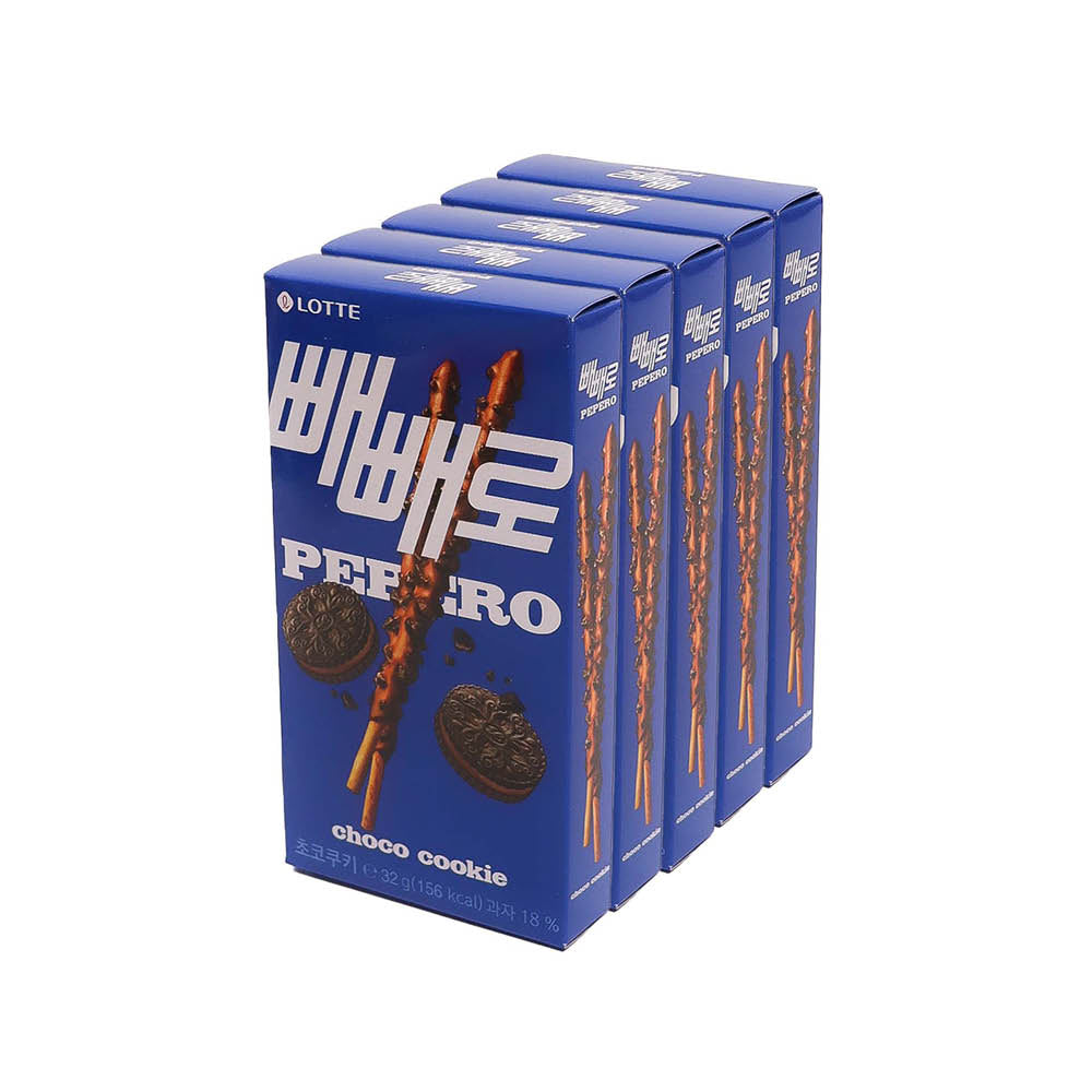 5er-Pack Pepero Choco Cookies Sticks 32g von Lotte