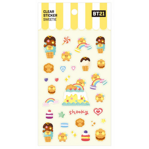BT21 - Sweetie Clear Stickers