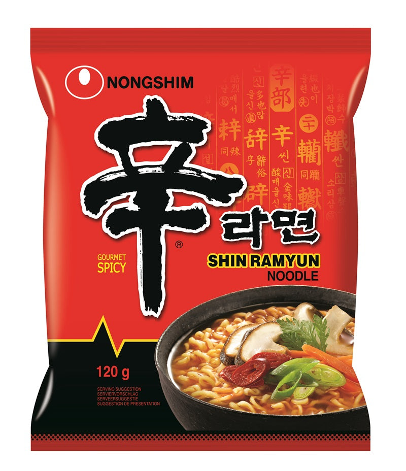 Shin Ramyun Instant Noodles von Nongshim 120g, vegan