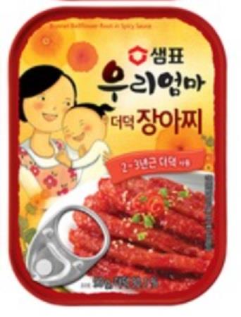 Eingemachte Tigerglocken-Wurzel in Scharfer Sauce 90g – Würziger Koreanischer Snack von Sempio