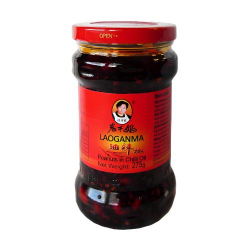 Erdnüsse in Chili Öl 275g von Laoganma