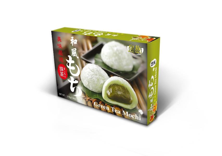 Grün Tee Mochi 210g von Royal Family - Klebreiskuchen