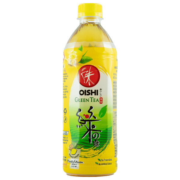 Grüntee Honig Zitrone 500ml von Oishi - Natürlicher Eistee