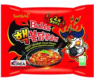 Haeg Buldak Boggummyun (Ramen) 2x Spicy, 140g Samyang