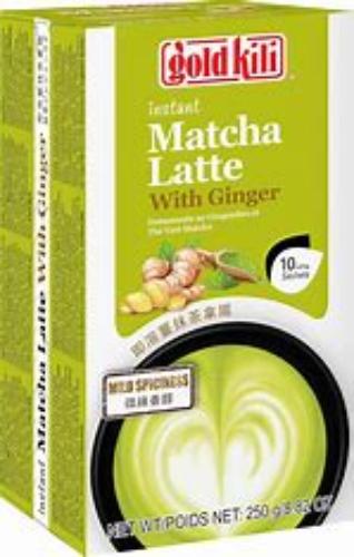 Instant Matcha Latte mit Ingwer 10x25g von Gold Kili - Schnelle Zubereitung