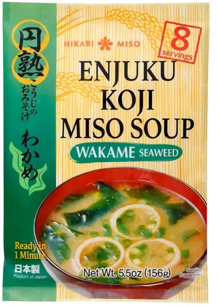 Instant Miso Soup Wakame (EU) 8x19.5g von Hikarimiso