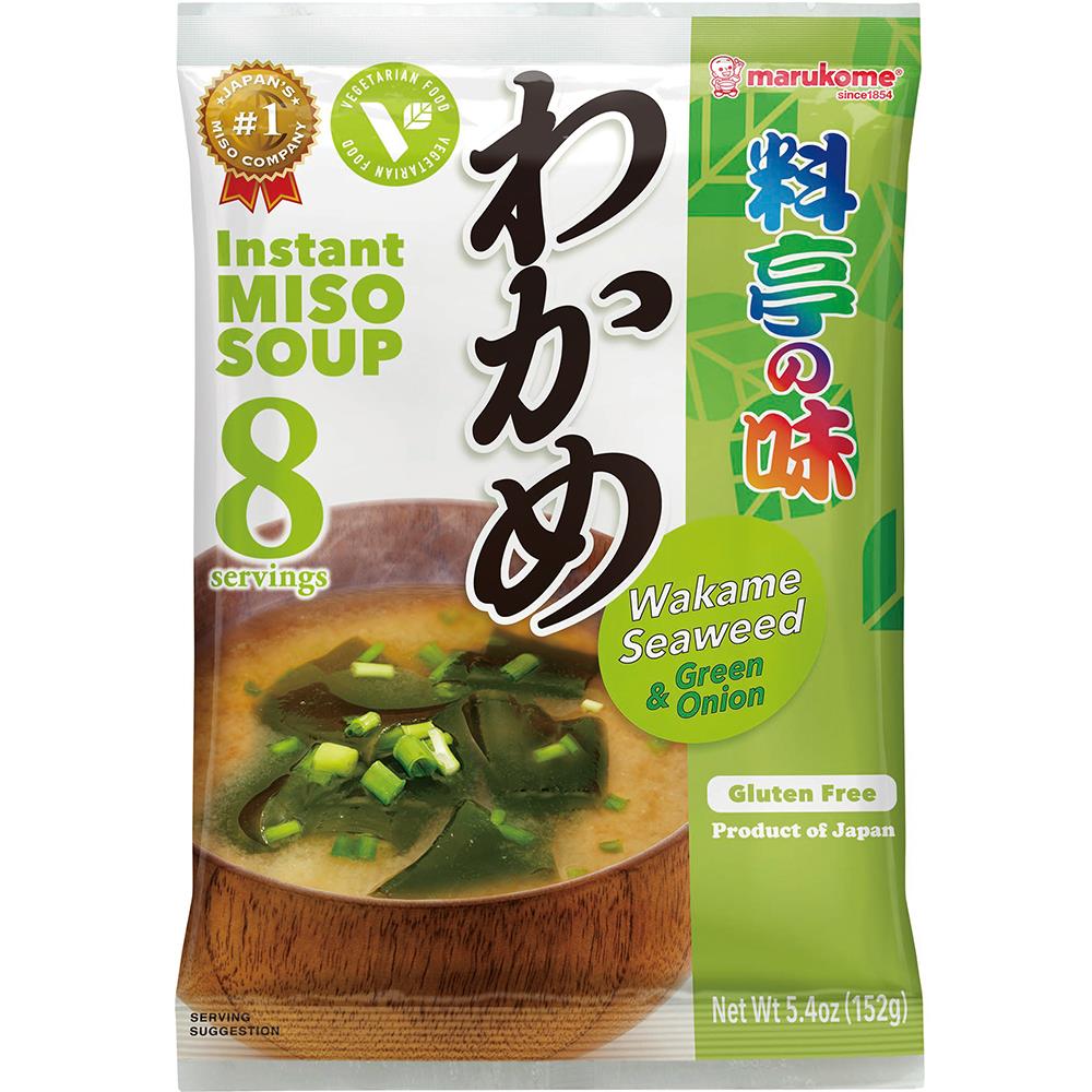 Instant Miso Soup Wakame vegetarisch 152g 8er Packung von Marukome