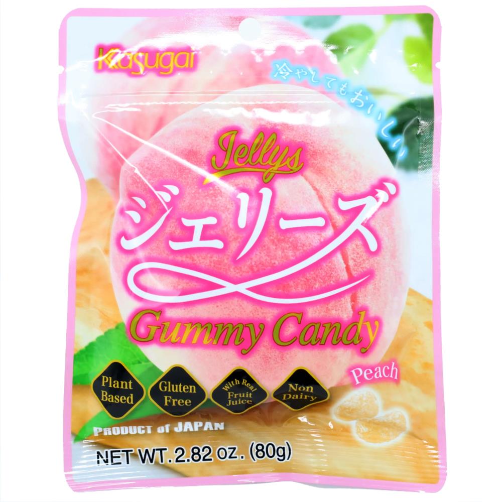 Jelly&#39;s Peach Gummi 80g von Kasugai