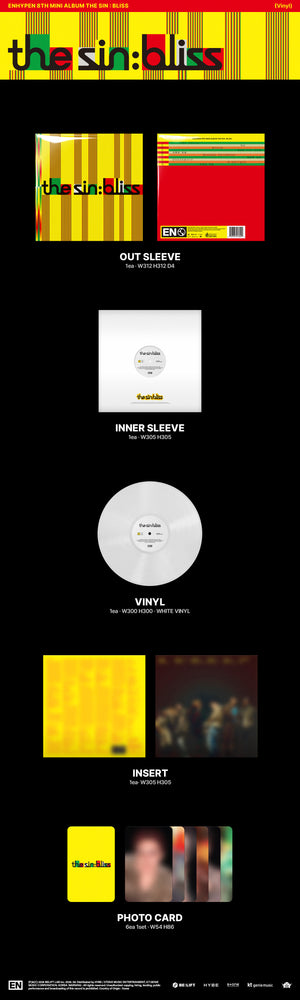 ENHYPEN - 8th Mini Album THE SIN : BLISS (Vinyl)