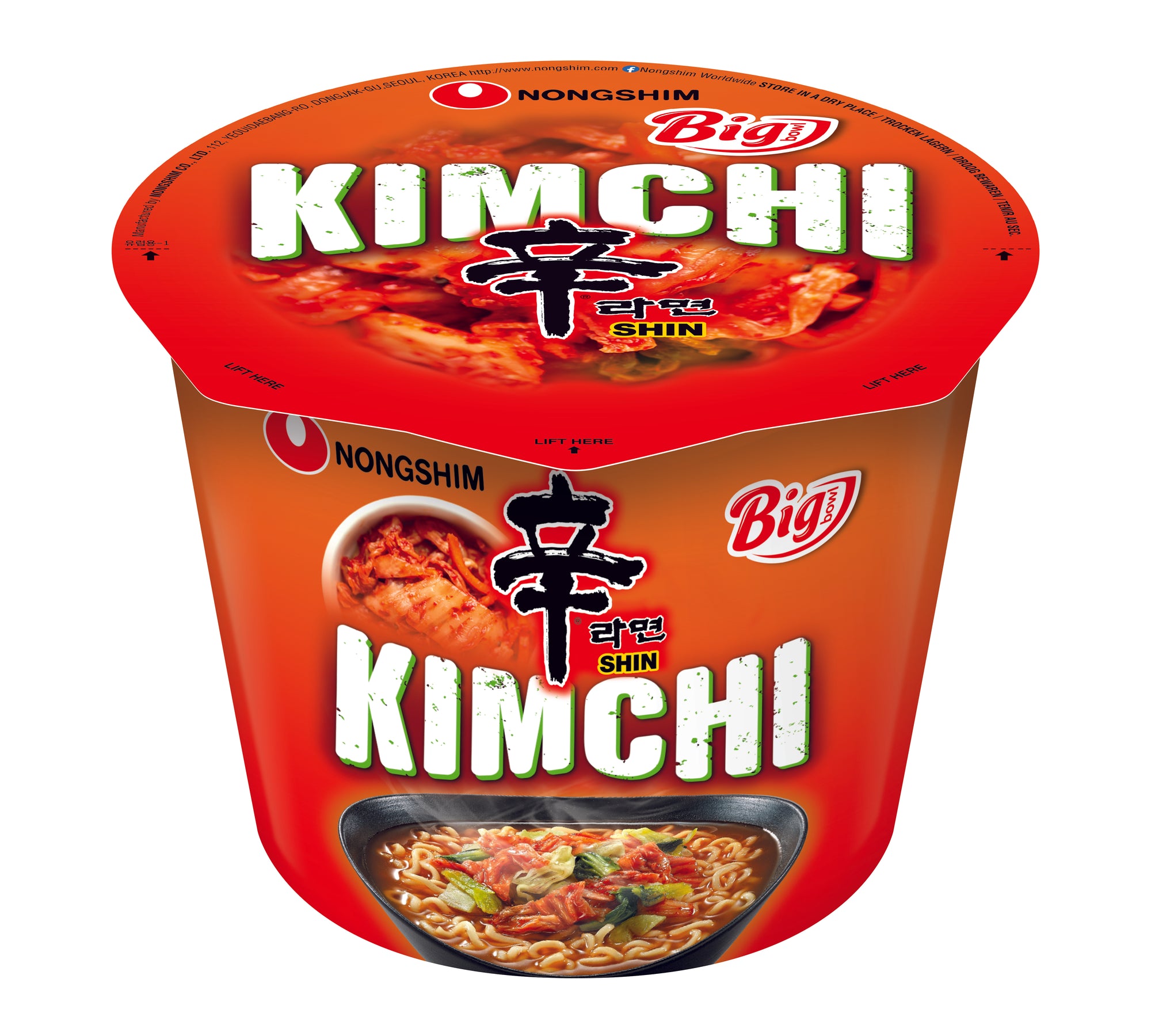 Kimchi Big Bowl (Ramen) 112g Nongshim