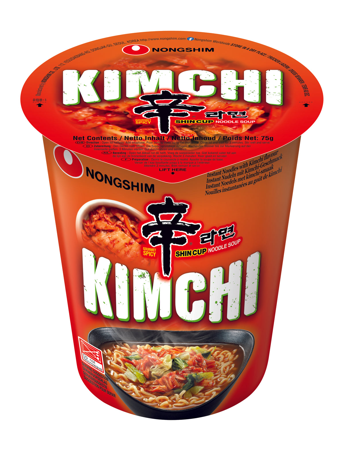 Kimchi Cup Ramyun 75g von Nongshim