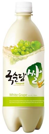 Makkoli Reisbier mit Traubengeschmack 4% 750ml von Kooksoondang, glutenfreies Bier