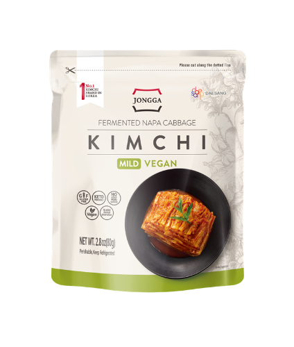 Mildes Napa Kimchi 80g von Jongga - Veganes Chinakohl Kimchi