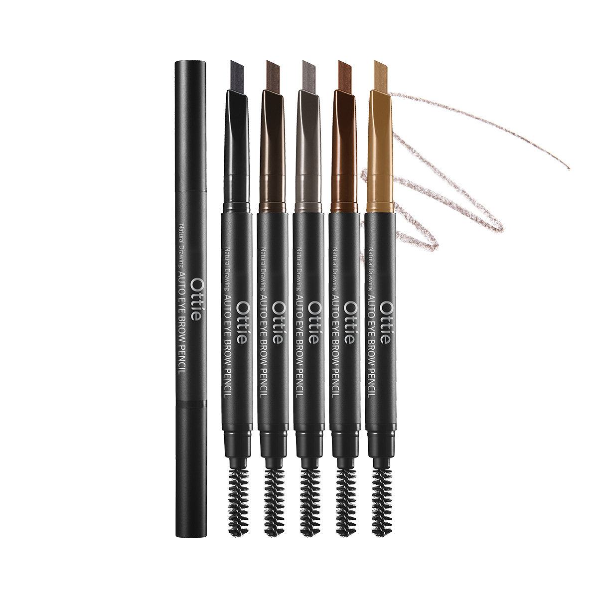 Ottie Natural Drawing Auto Eye Brow Pencil #01 Black