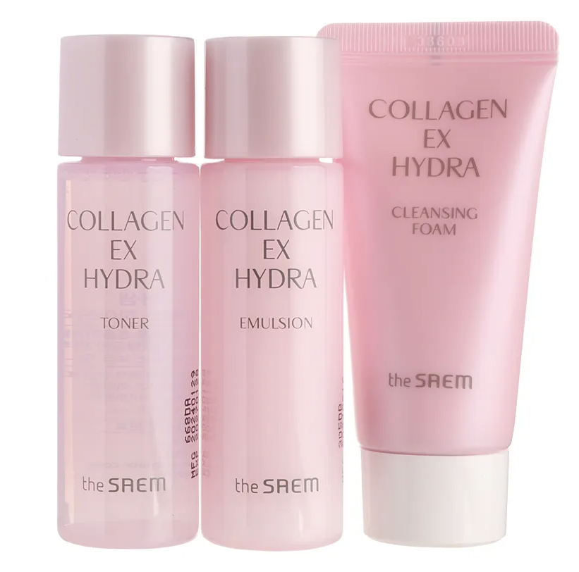The Saem Collagen EX Hydra Travel Kit (31ml, 31ml, 25g)