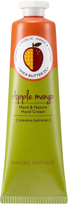 Nature Republic Hand &amp; Nature Apple Mango Hand Cream 30ml 