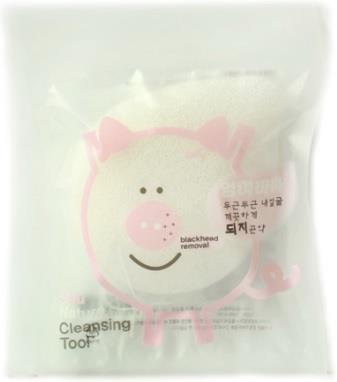 Pig Konjac Schwamm (Jelly Cleansing Puff) Original Pure Round 30g