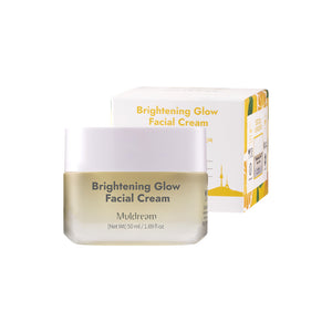 Muldream Brightening Glow Facial Cream - AHA & Vitamin C 50ml Product and Package