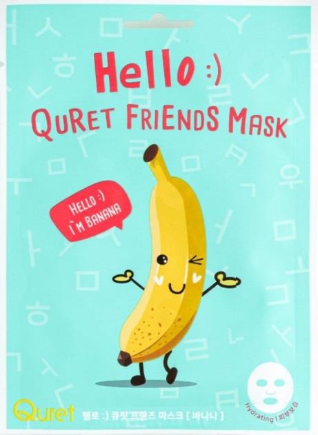 Quret Hello :) Quret Friends Mask - Banana 