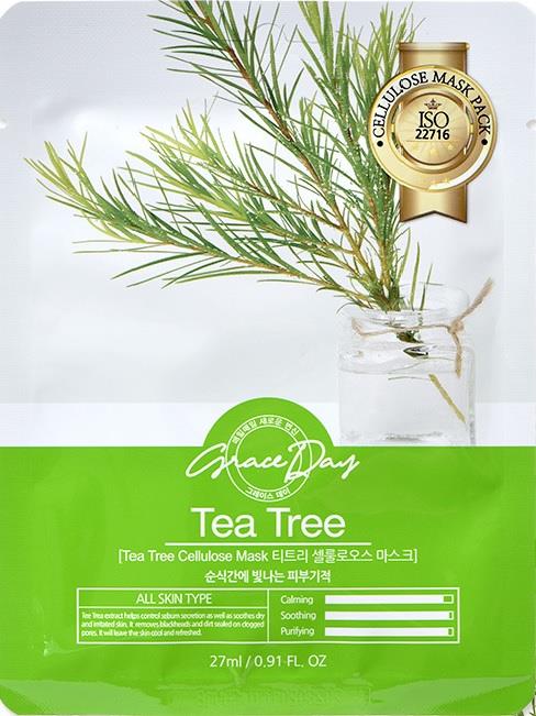 Grace Day Traditional Oriental Mask Sheet Tea Tree Gesichtsmaske 27ml 