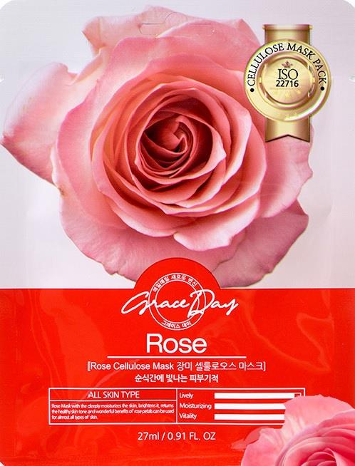 Grace Day Traditional oriental Mask Sheet Rose Gesichtsmaske 27ml 