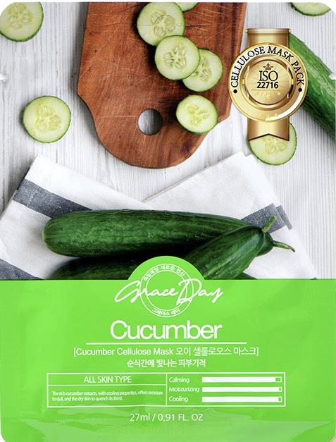 Grace Day Traditional Oriental Mask Sheet Cucumber Gesichtsmaske 27ml