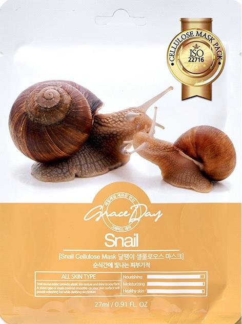 Grace Day Traditional Oriental Mask Sheet Snail Gesichtsmaske 27ml 