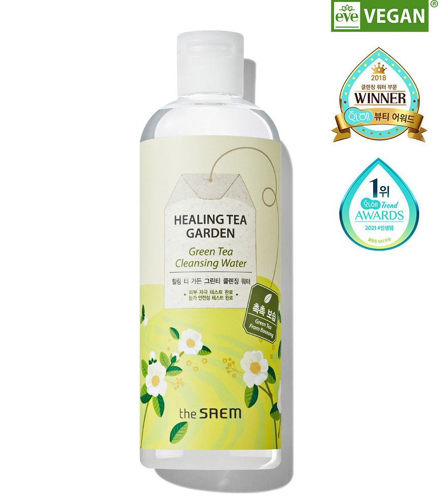 The Saem Healing Tea Garden Green Tea Cleansing Water 300ml - vegan