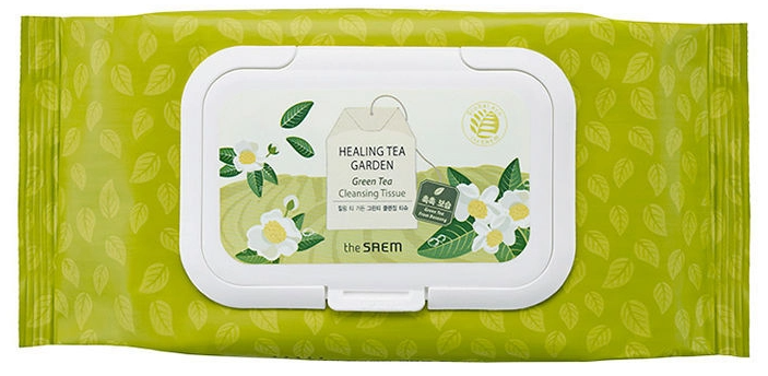 The Saem Healing Tea Garden Green Tea Cleansing Tissue (60 Sheets)