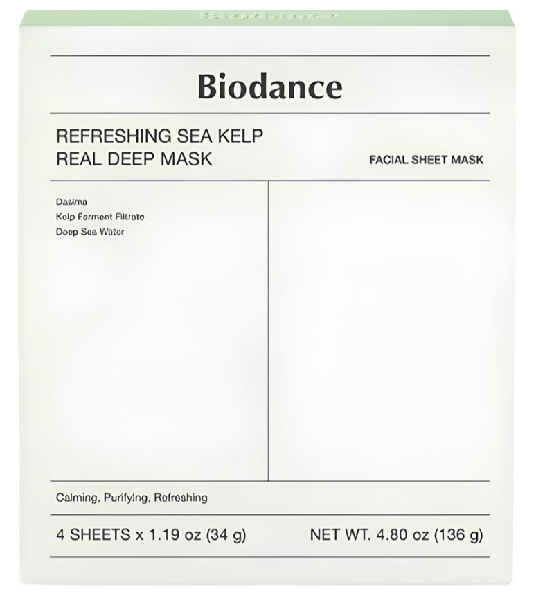 Biodance Refreshing Sea Kelp Real Deep Mask 4 Stück
